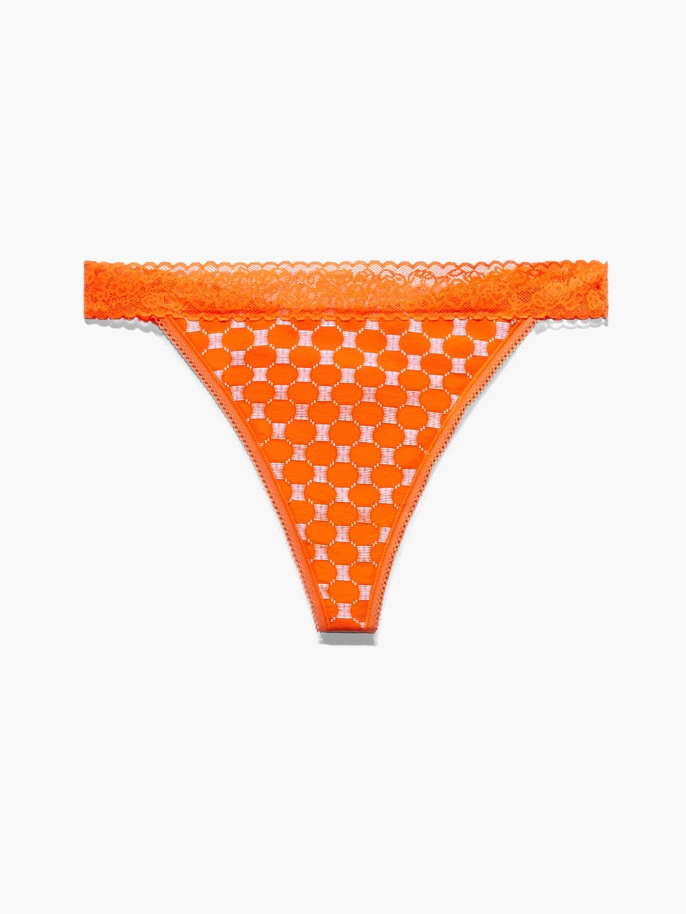 Savage x Fenty COTTON ESSENTIALS LACE-TRIM
LOW-RISE THONG PANTY 2X